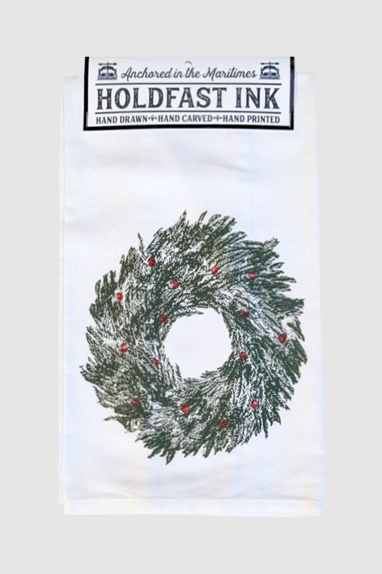 Balsam Wreath Tea Towel