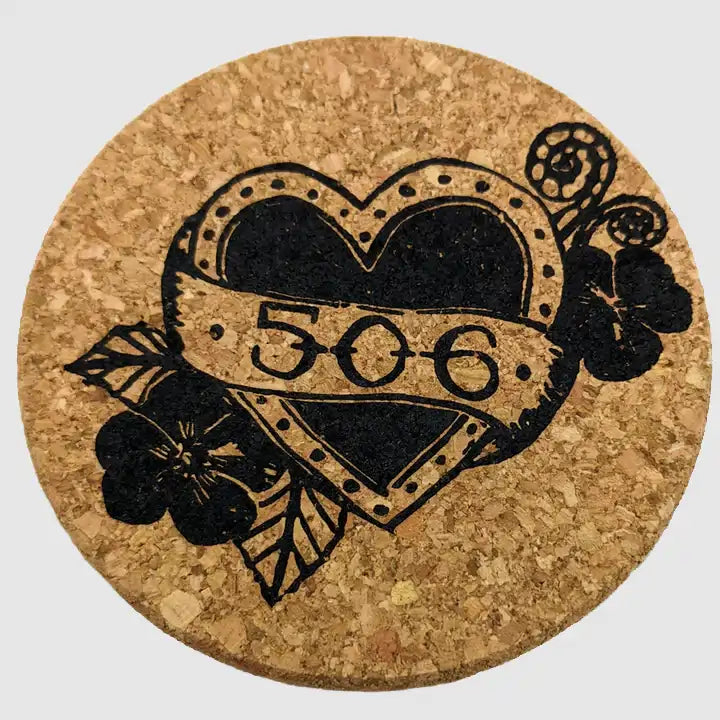 506 Heart Tattoo Coasters