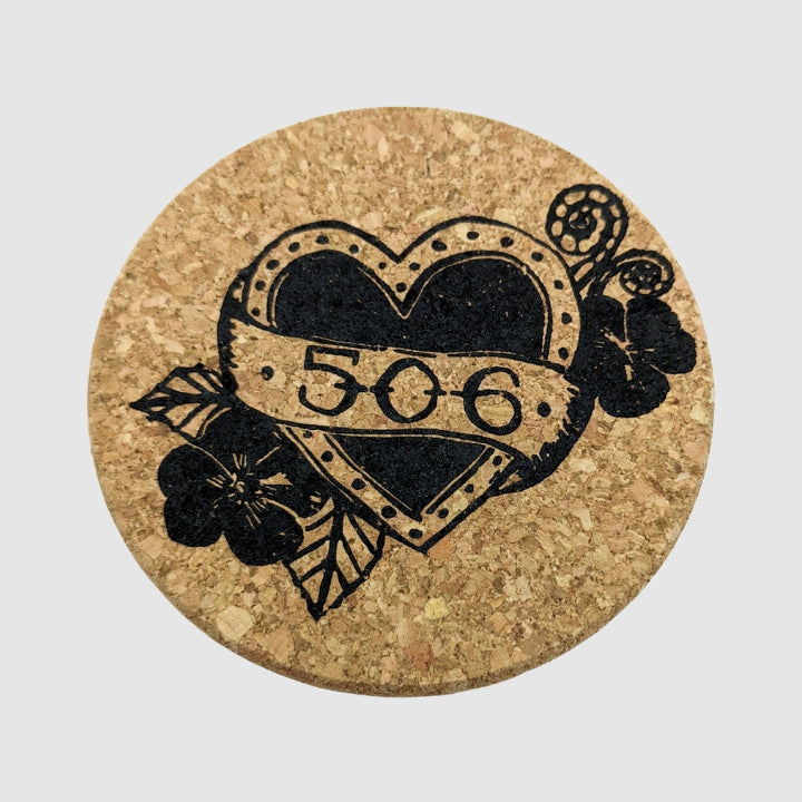 506 Heart Tattoo Coasters
