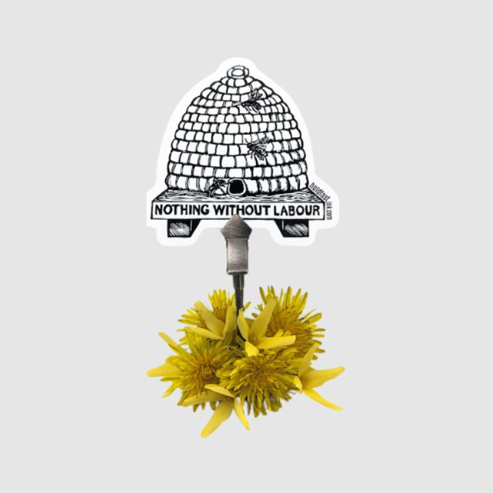 Bee Skep Sticker