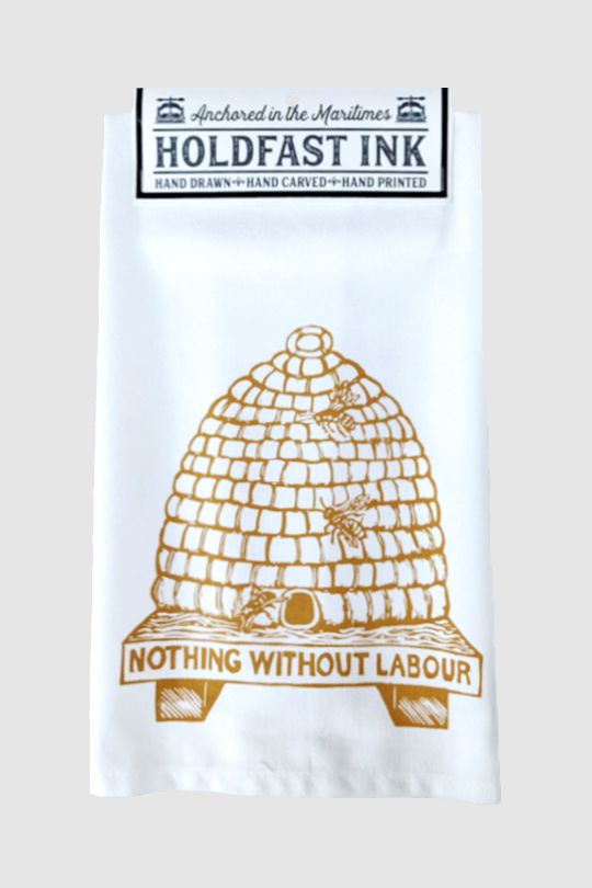 Bee Skep Tea Towel