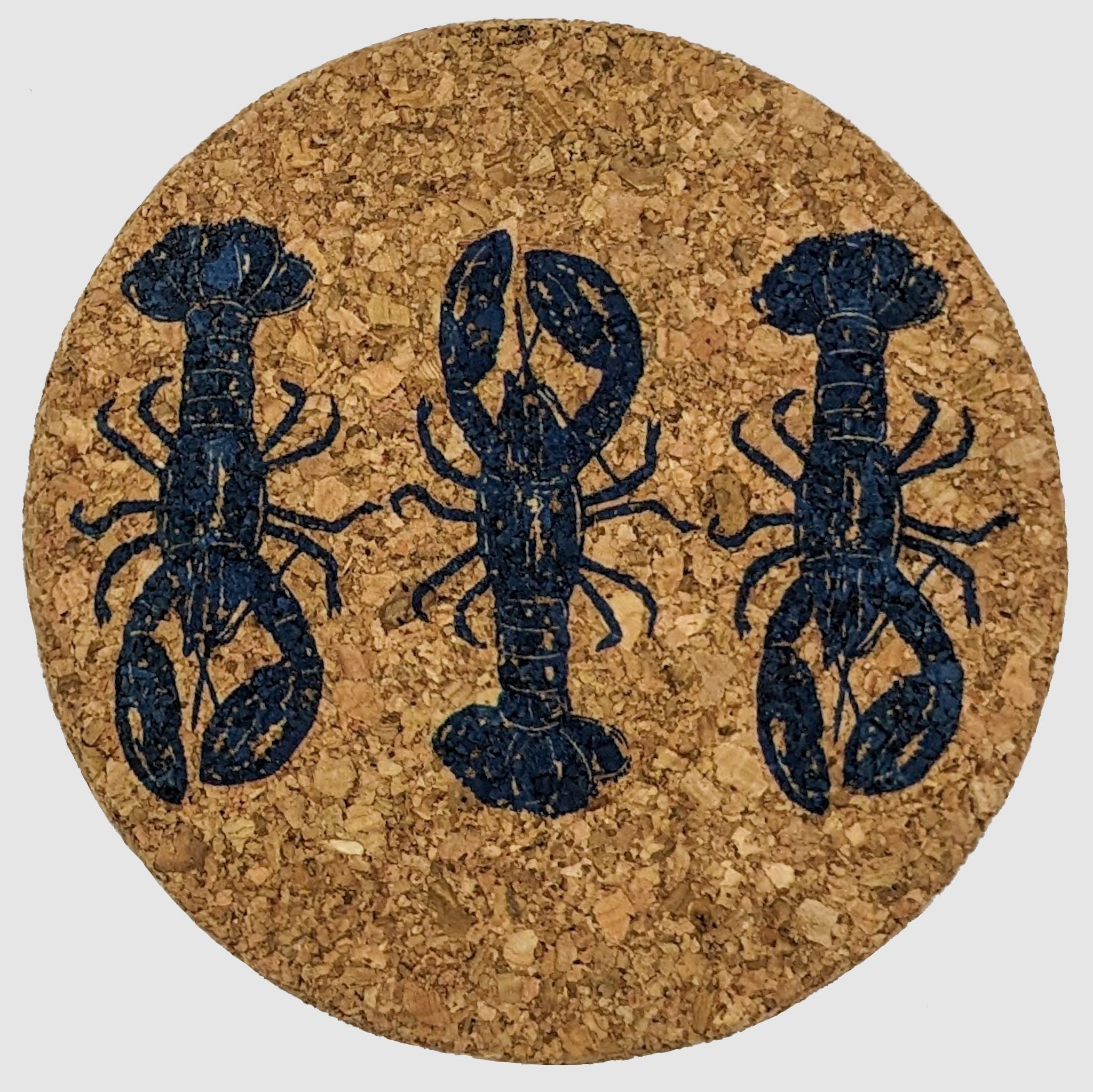 Blue Lobster Trio Coasters