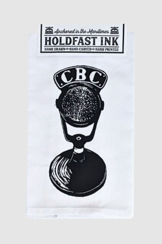 CBC Radio Microphone Tea Towel