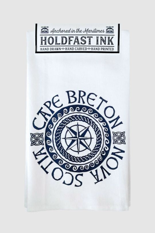 Cape Breton Compass Rose Tea Towel