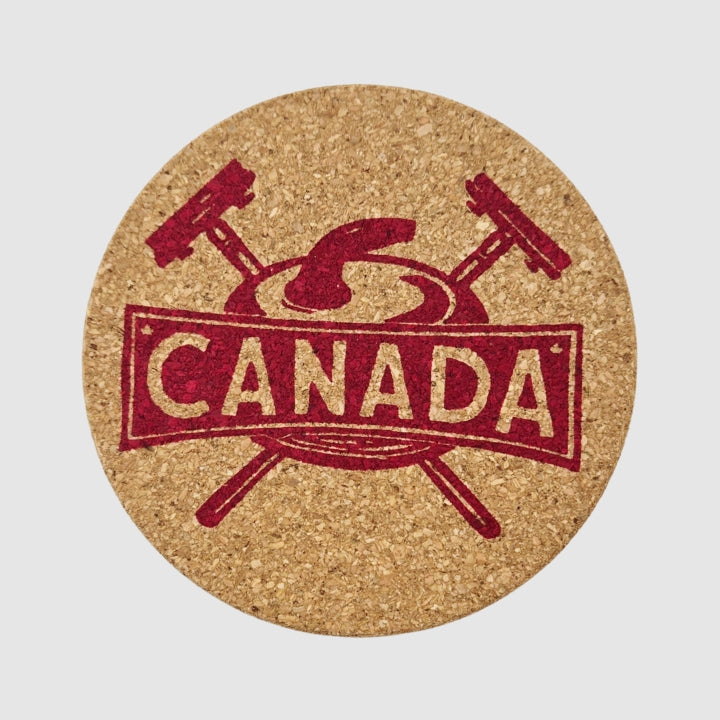 Canada Curling Coasters