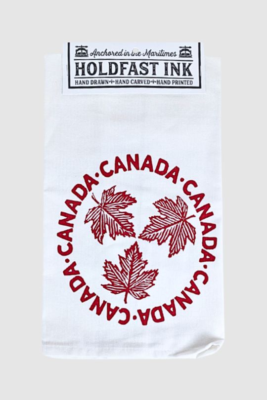 Canada Maple Leaves Trio Tea Towel