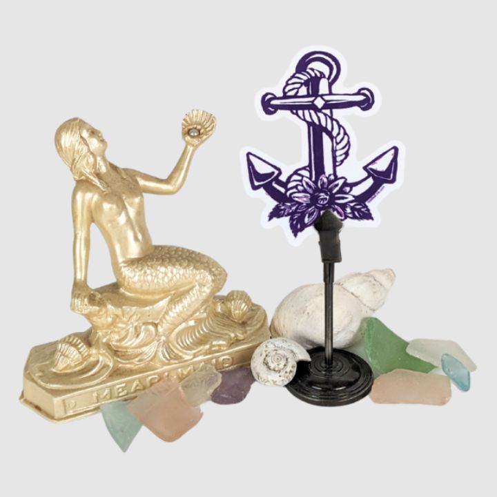 Daisy Anchor Sticker