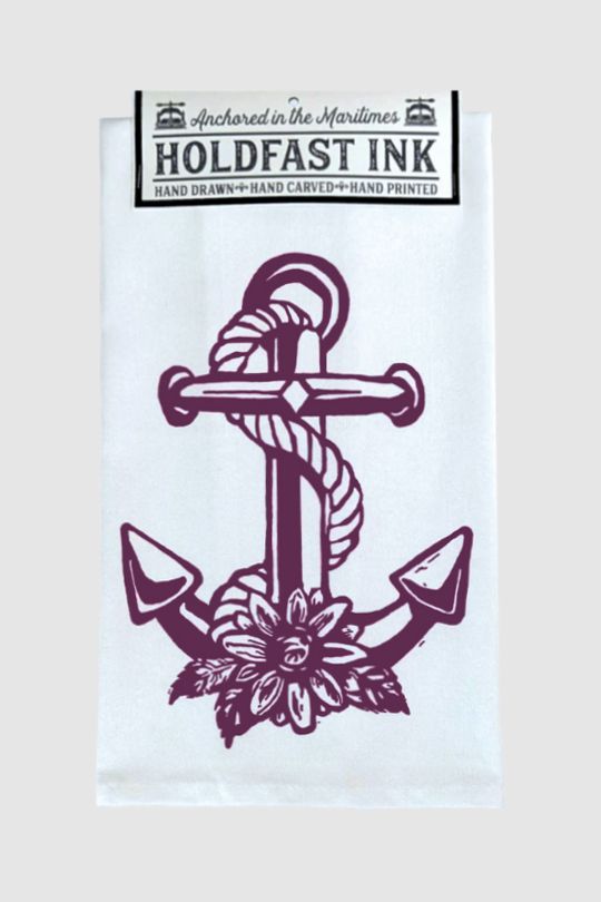 Daisy Anchor Tea Towel
