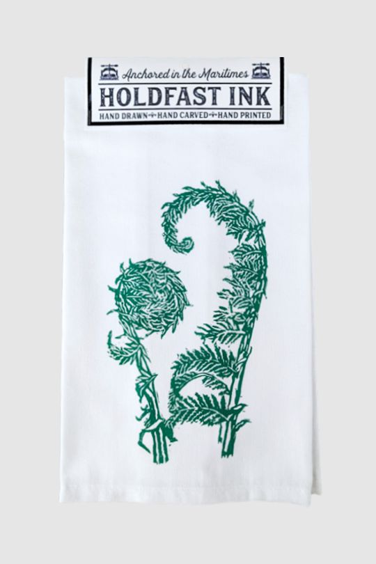 Fiddleheads Tea Towel