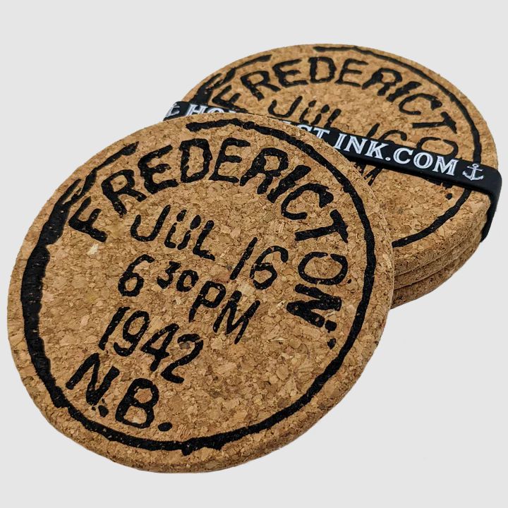 Fredericton Vintage Postmark Coasters