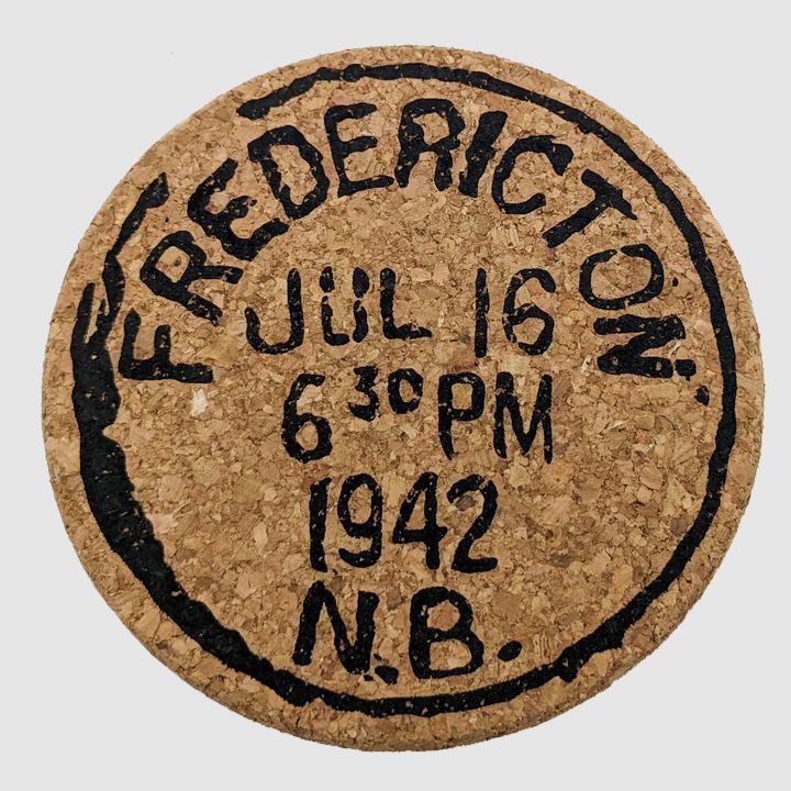 Fredericton Vintage Postmark Coasters
