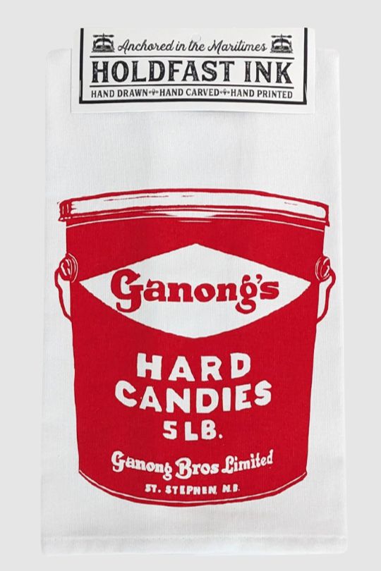 Vintage Ganong Tin Tea Towel