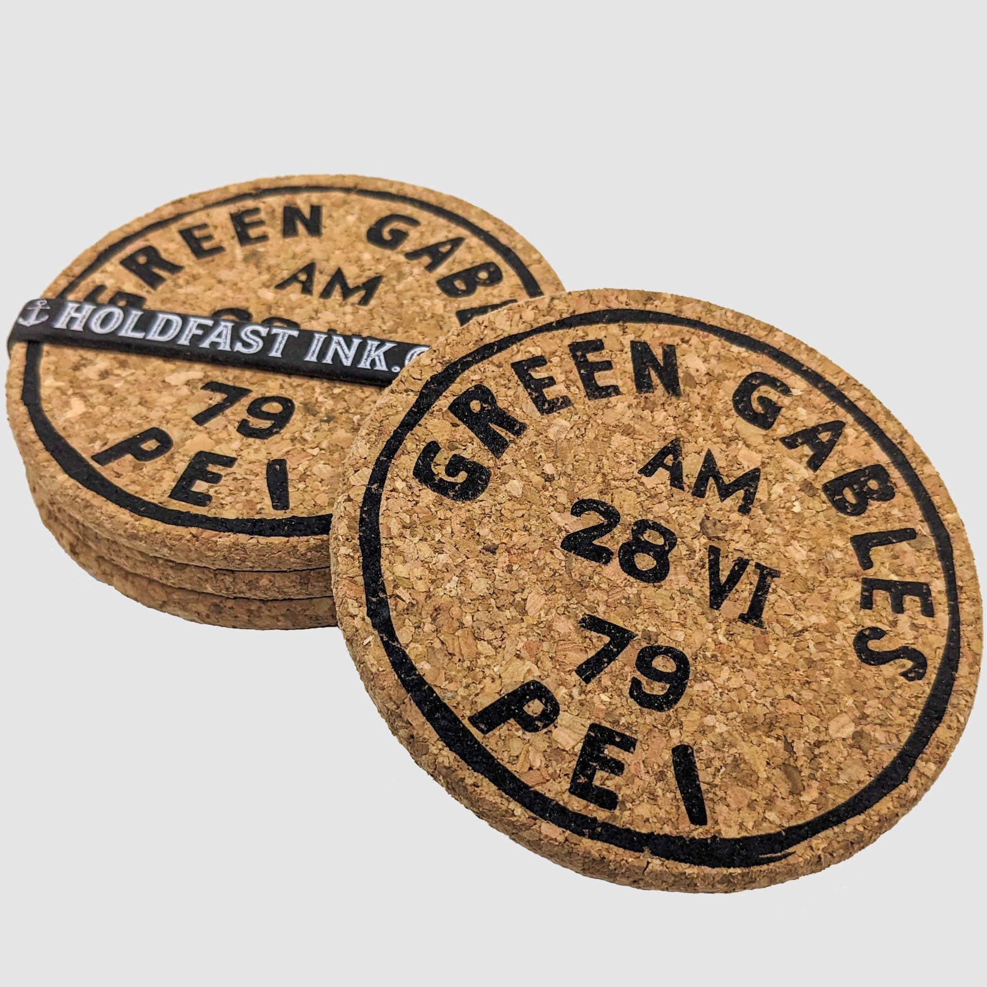 Green Gables Vintage Postmark Coasters