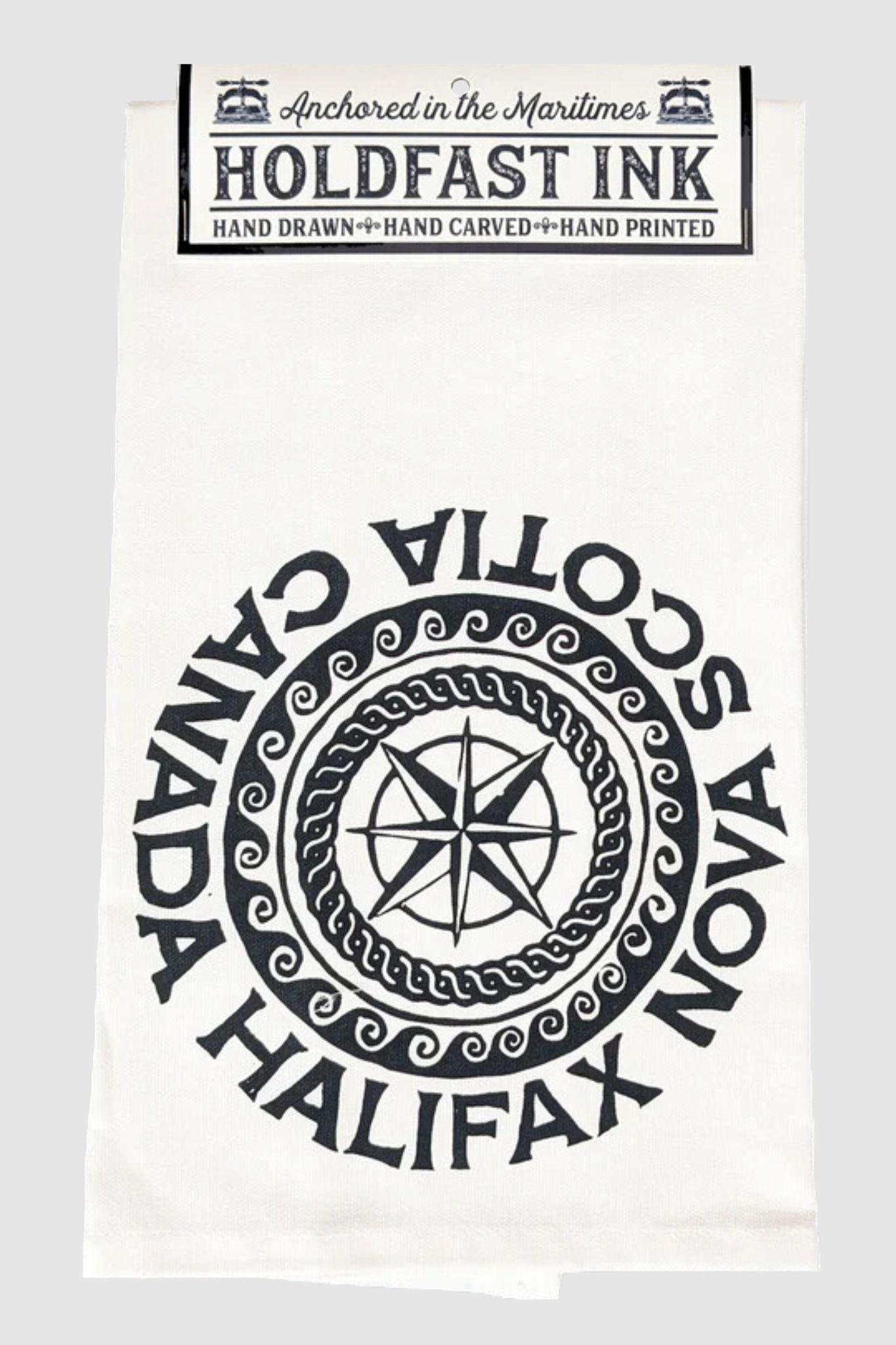 Halifax Compass Rose Tea Towel