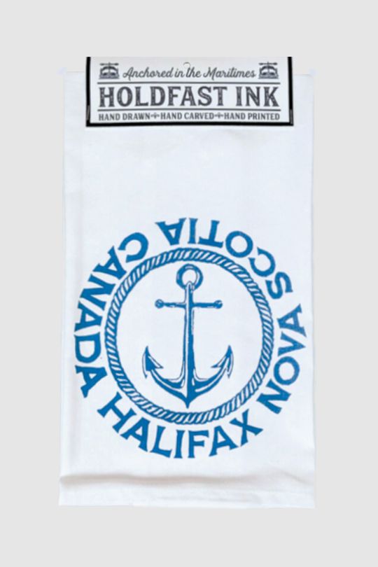 Halifax Rope Anchor Tea Towel