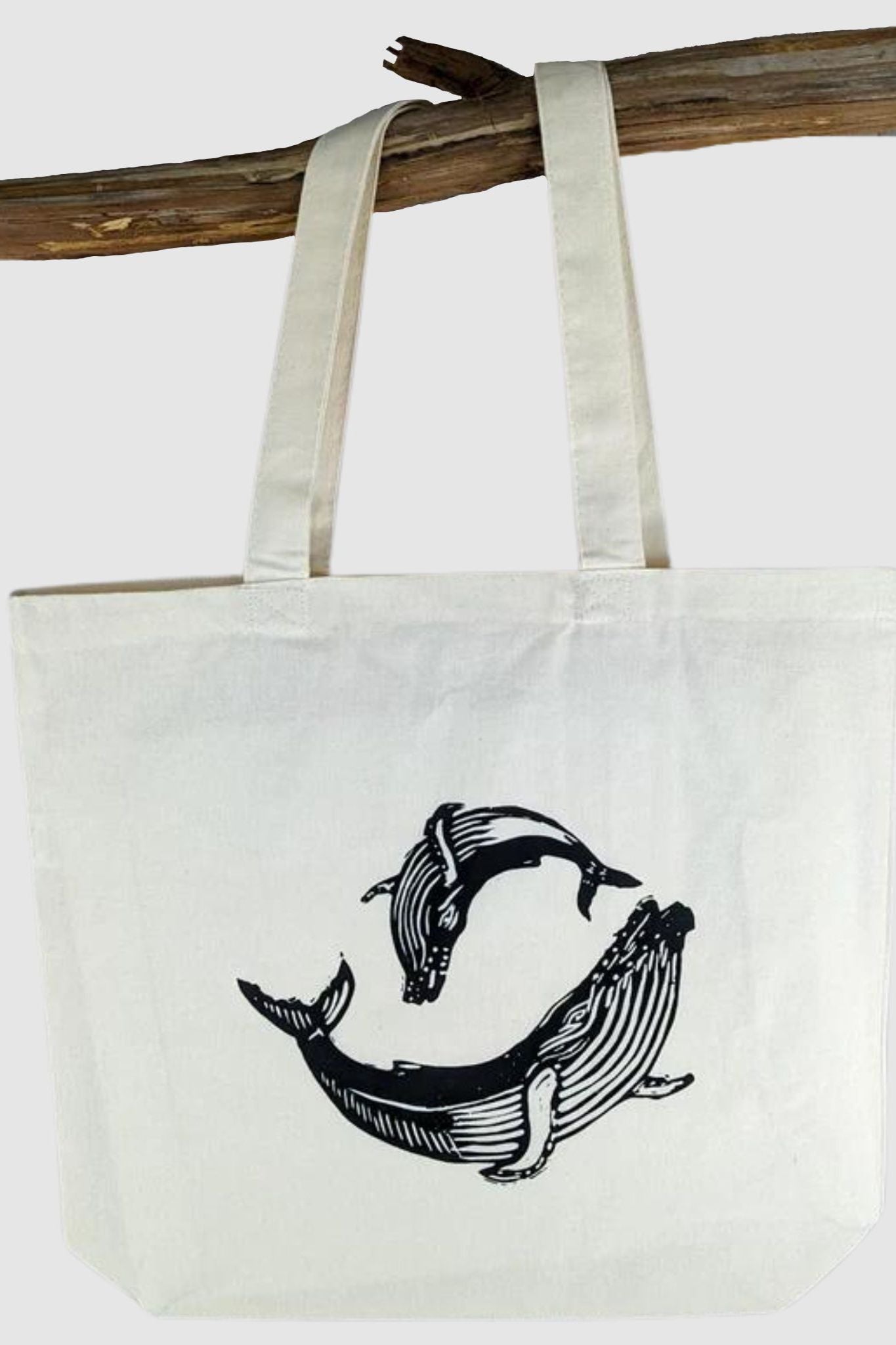 Humpback Whale Pair Tote Bag