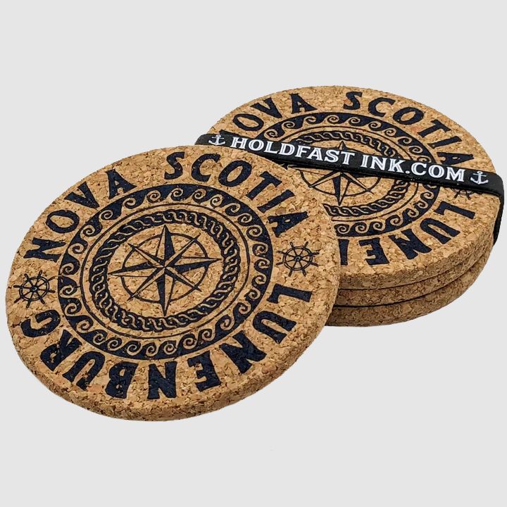 Lunenburg Compass Rose Coasters