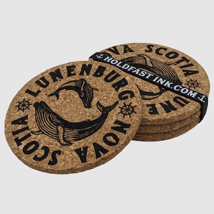 Lunenburg Humpback Whale Pair Coasters