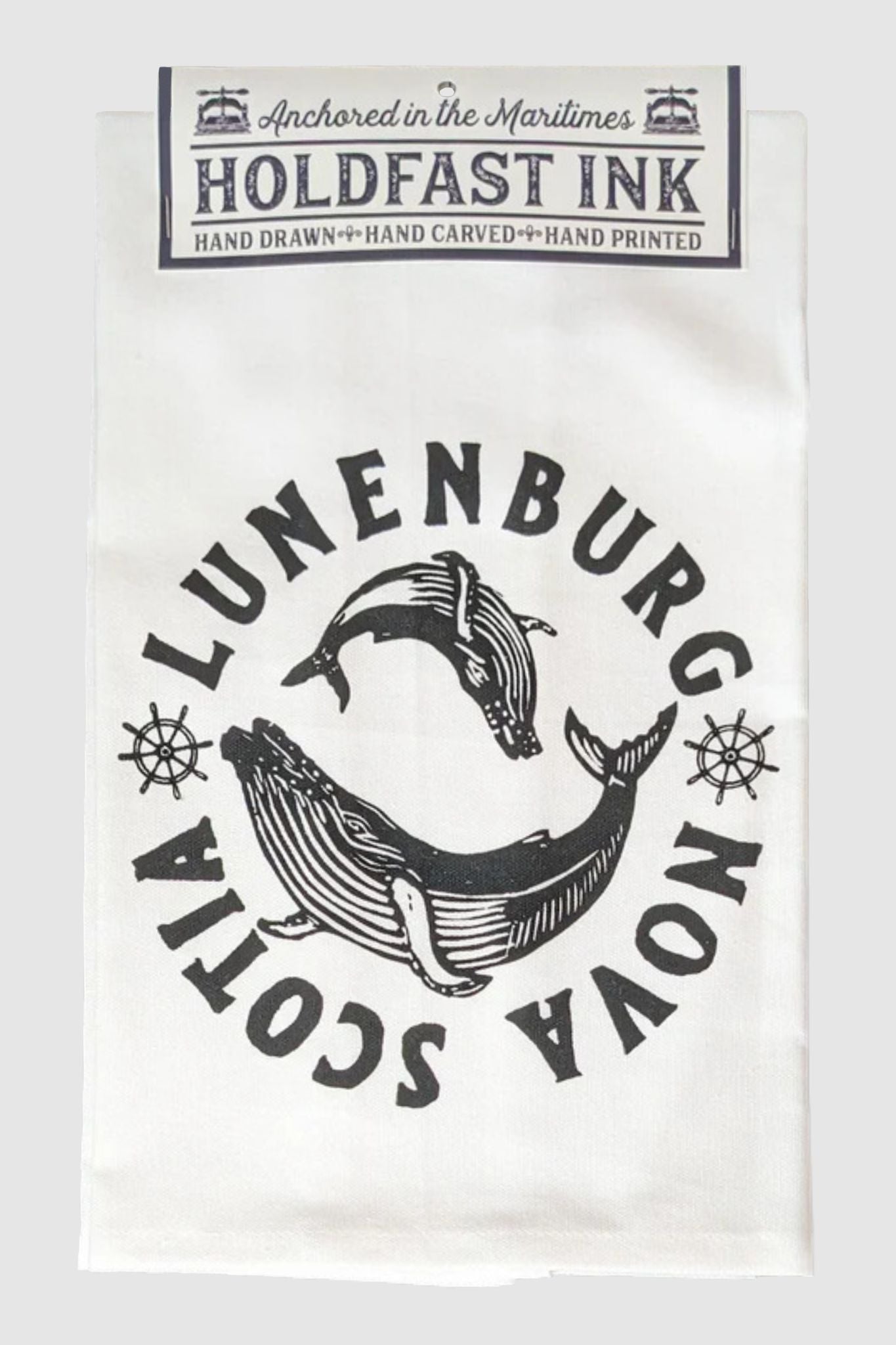 Lunenburg Humpback Whale Pair Tea Towel