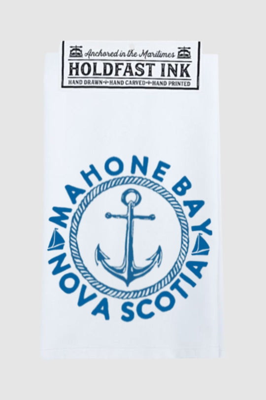 Mahone Bay Rope Anchor Tea Towel