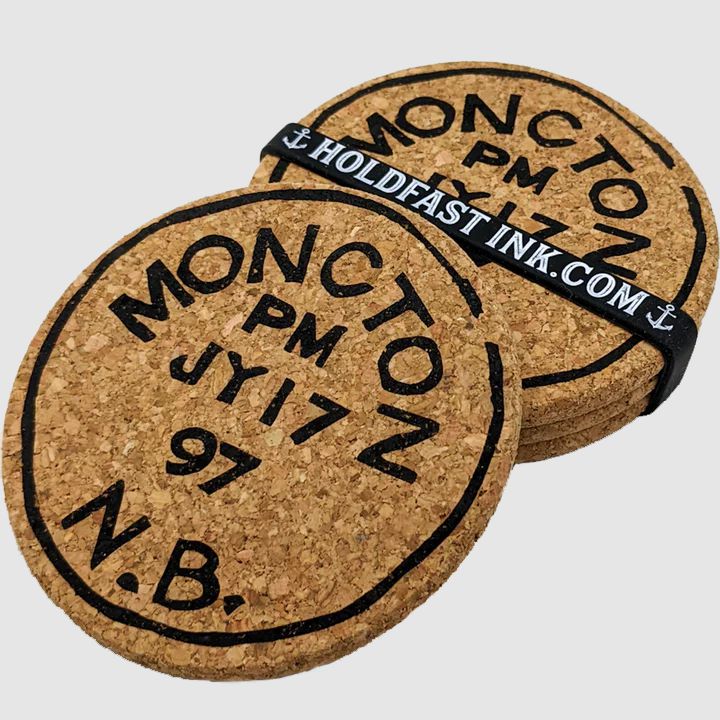 Moncton Vintage Postmark Coasters