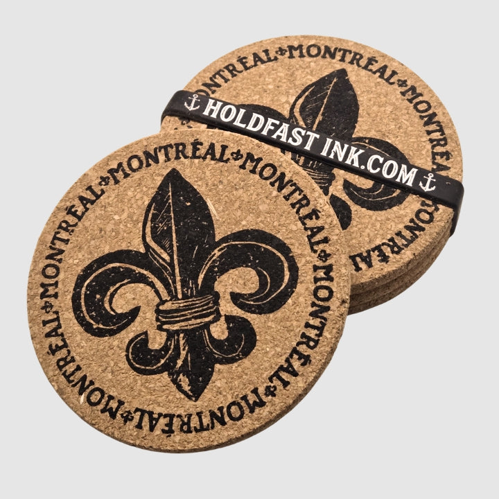 Montréal Fleur-de-lis Coasters