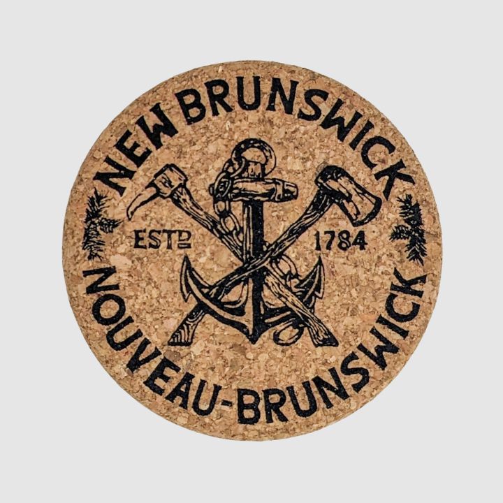 New Brunswick Bilingual Antique Anchor Coasters