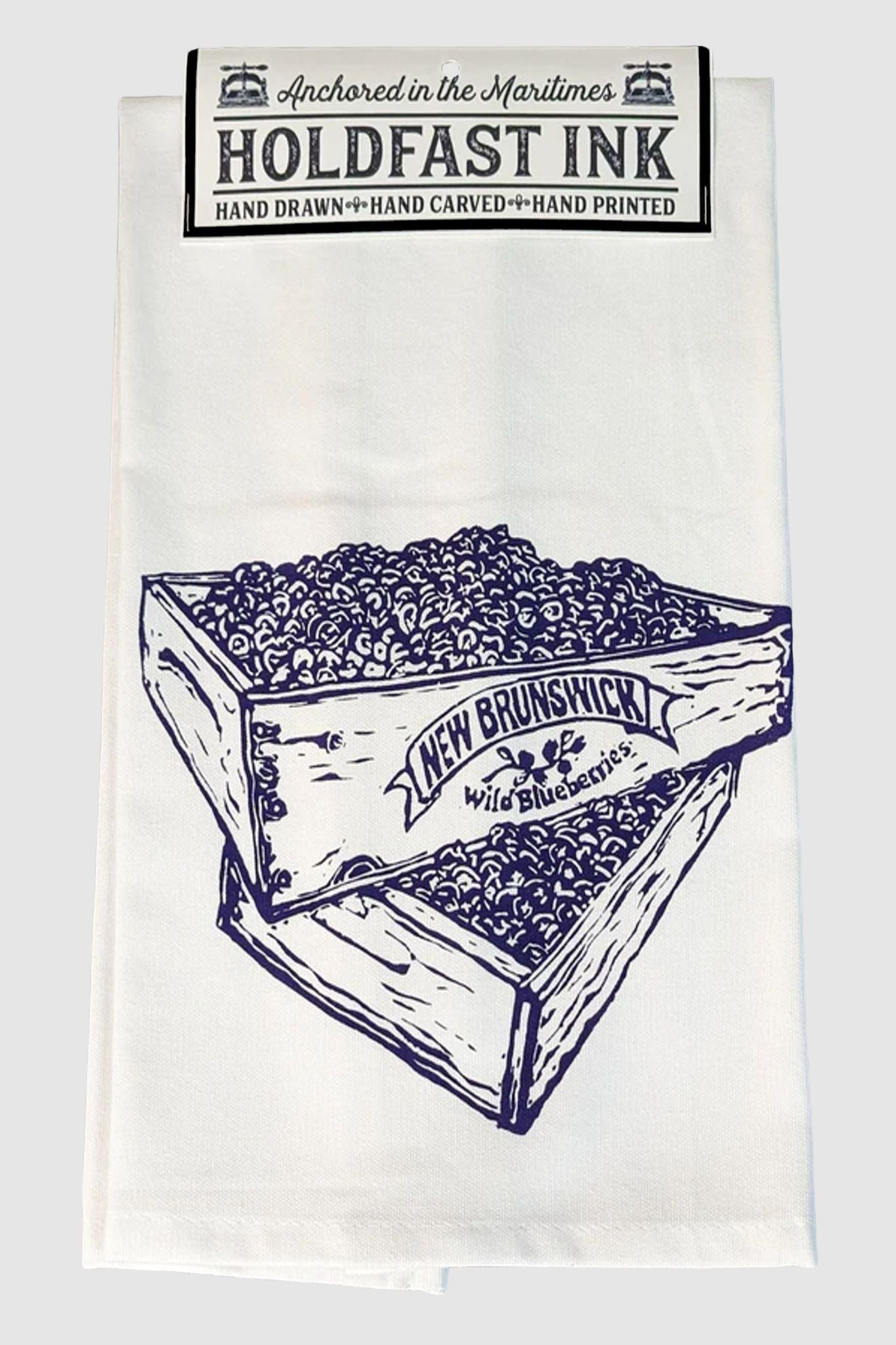 New Brunswick Wild Blueberries Tea Towel