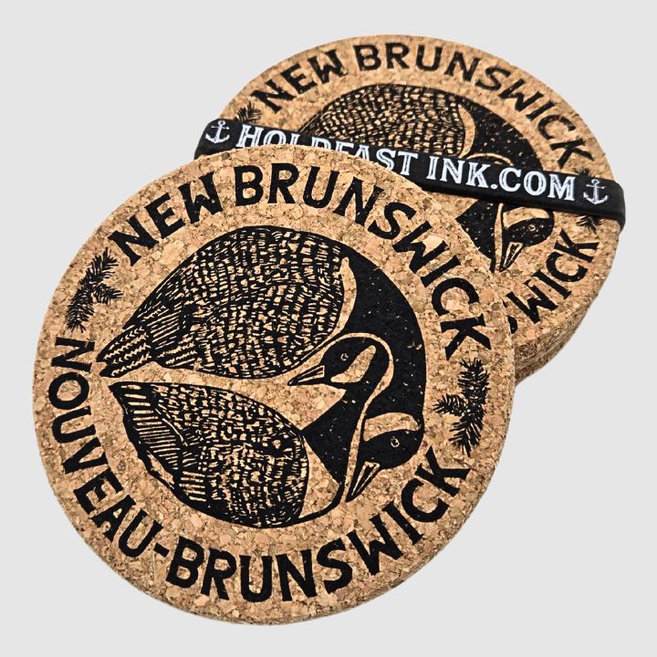 New Brunswick Bilingual Canada Geese Coasters