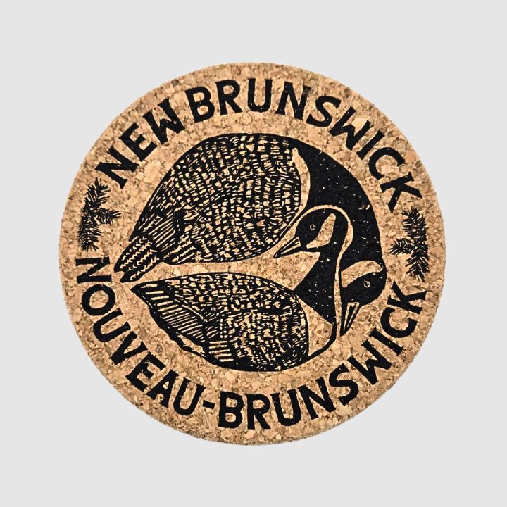 New Brunswick Bilingual Canada Geese Coasters