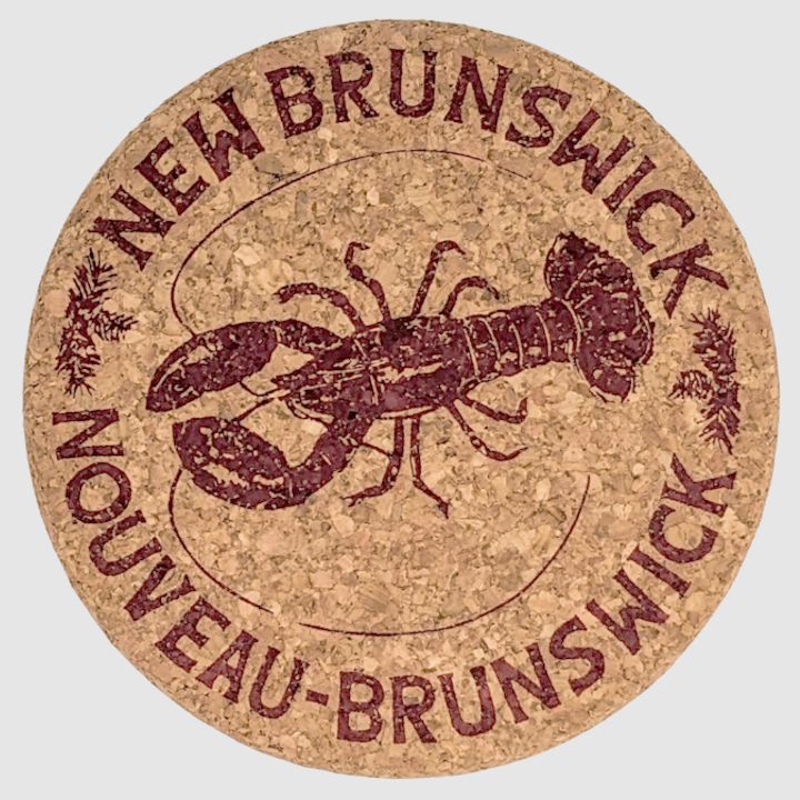 New Brunswick Bilingual Lobster Coasters
