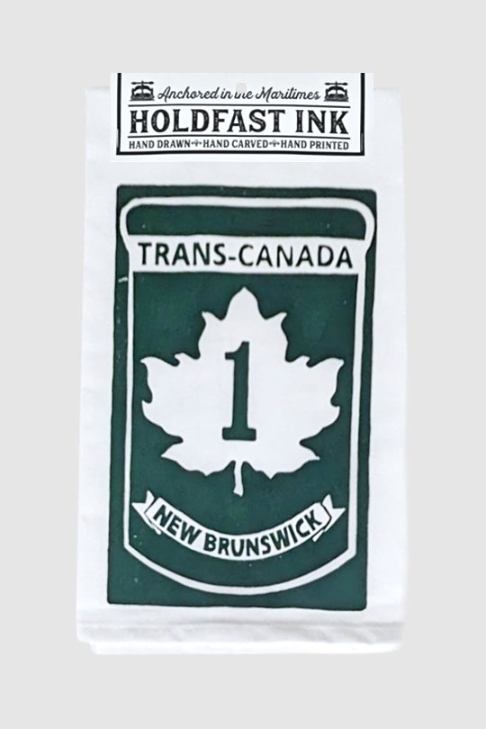 New Brunswick Trans-Canada Highway Tea Towel