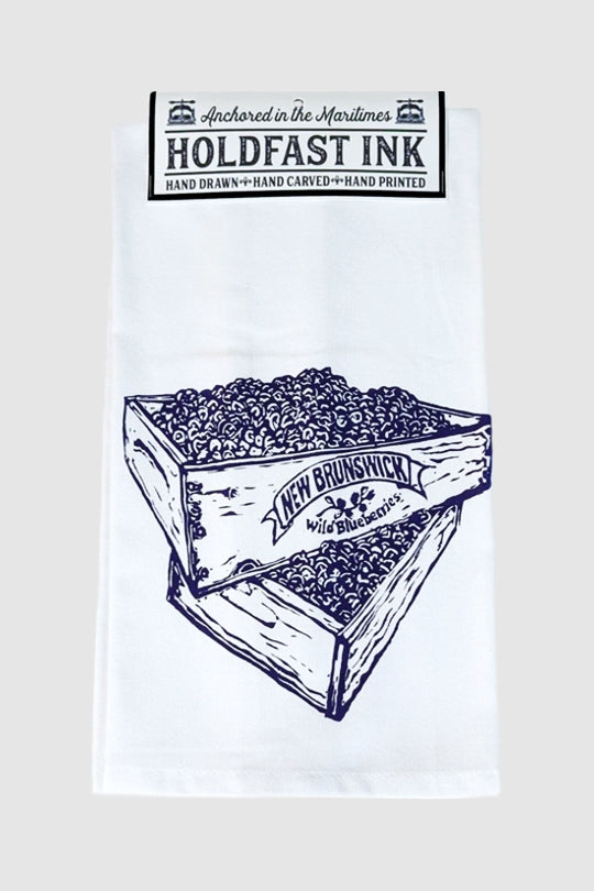 New Brunswick Wild Blueberries Tea Towel