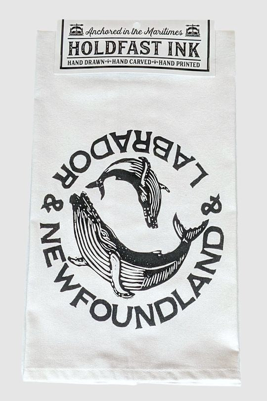 Newfoundland & Labrador Humpback Whale Pair Tea Towel