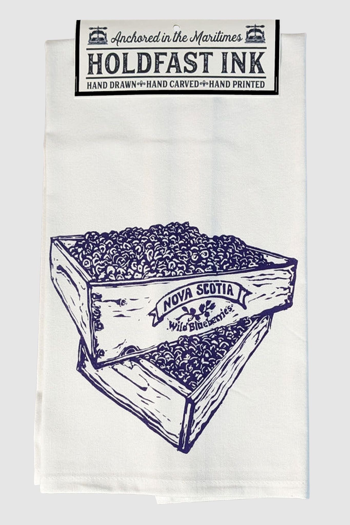 Nova Scotia Wild Blueberries Tea Towel