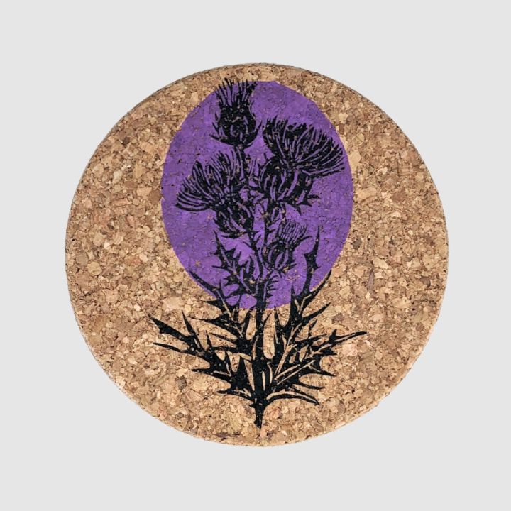 Nova Scotia Scottish Thistle Coasters