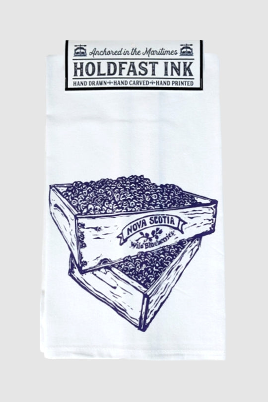 Nova Scotia Wild Blueberries Tea Towel