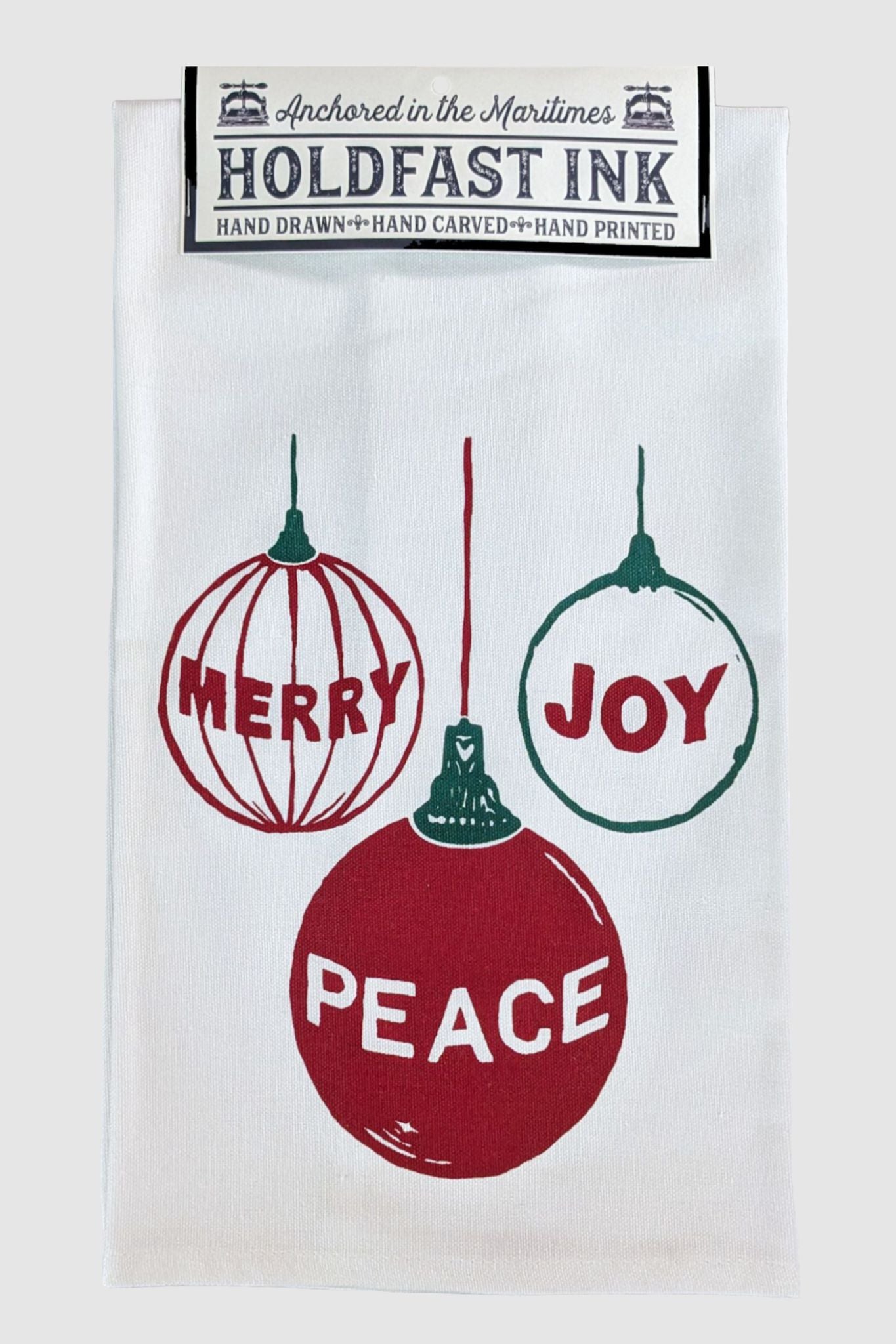 Vintage Ornaments Tea Towel