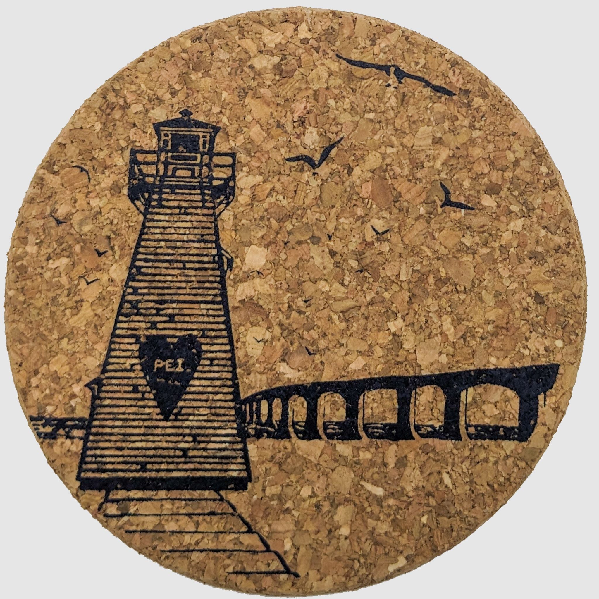 Prince Edward Island Lighthouse Bridge Coasters