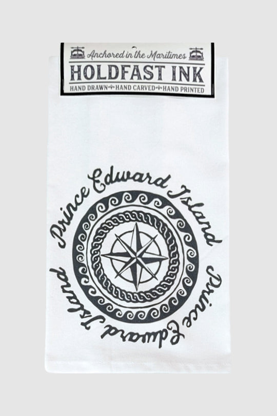 Prince Edward Island Compass Rose Tea Towel