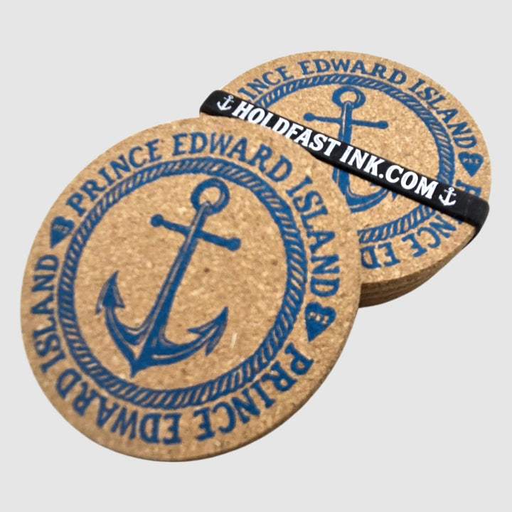 Prince Edward Island Rope Anchor Coasters