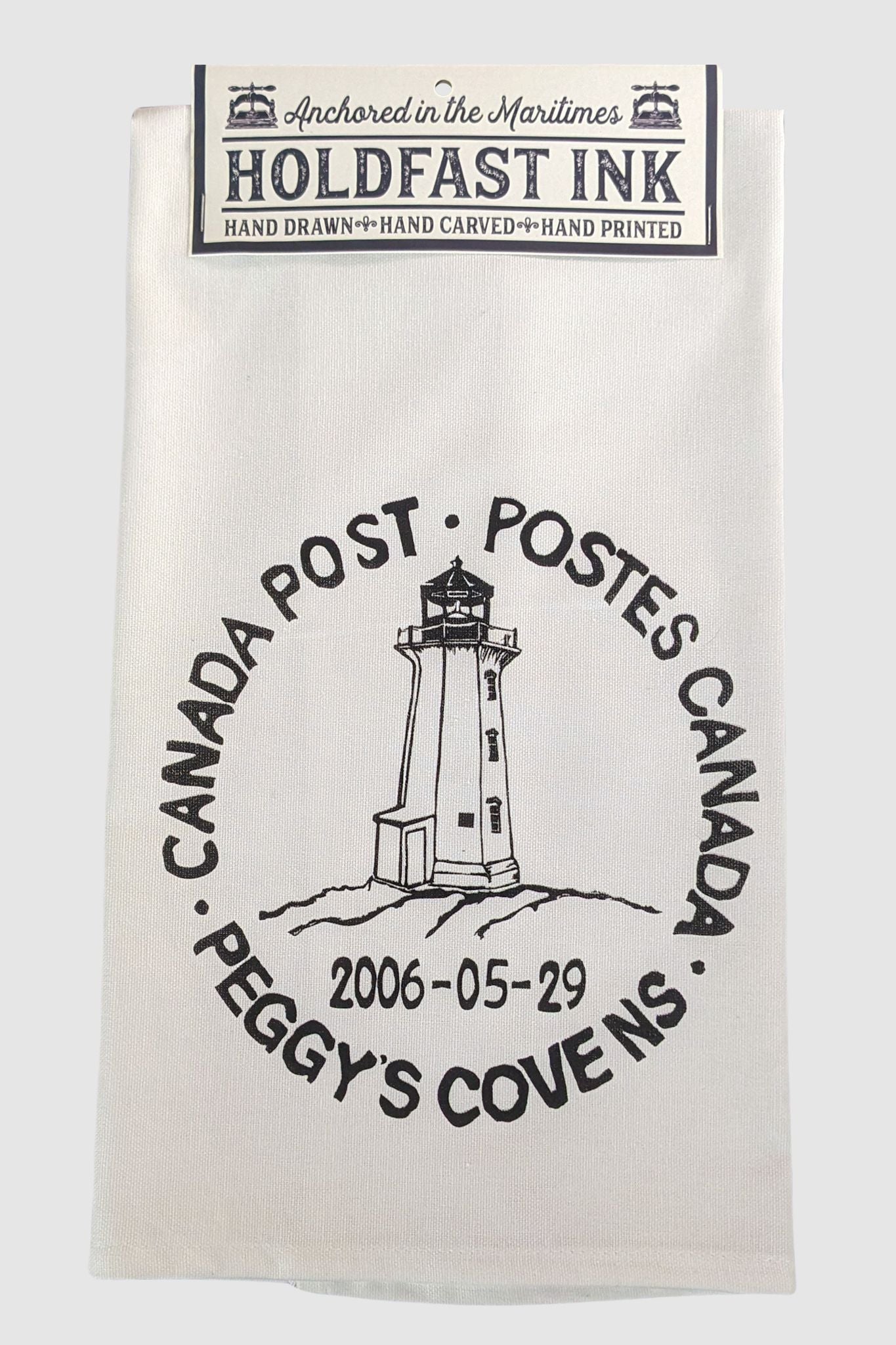 Peggy's Cove Vintage Postmark Tea Towel