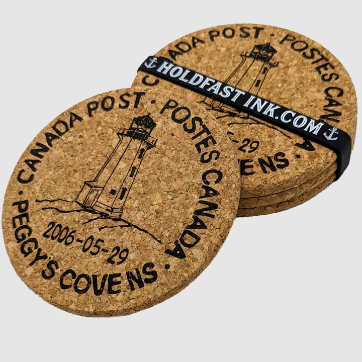 Peggy's Cove Vintage Postmark Coasters