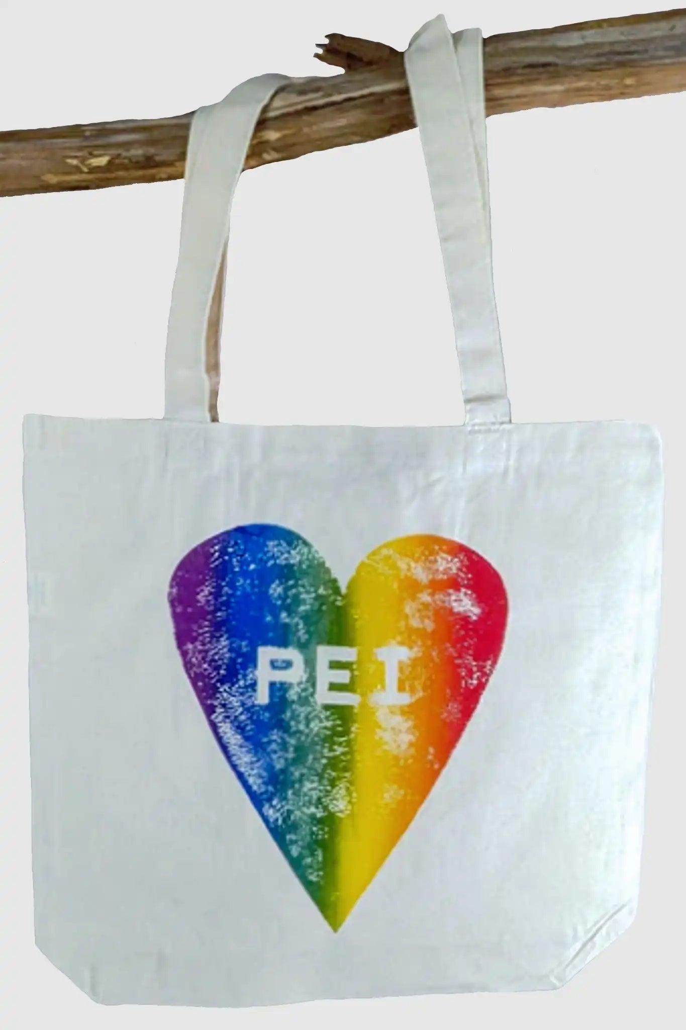PRIDE PEI Heart Tote Bag
