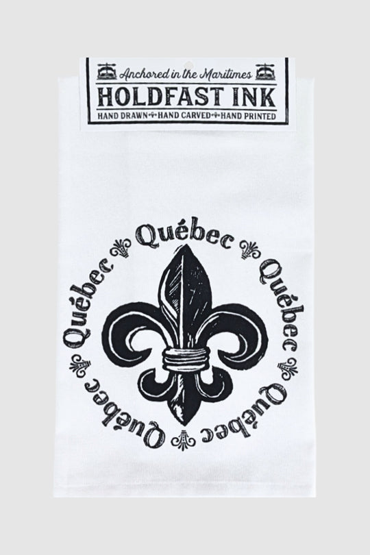 Québec Fleur-de-lis Tea Towel