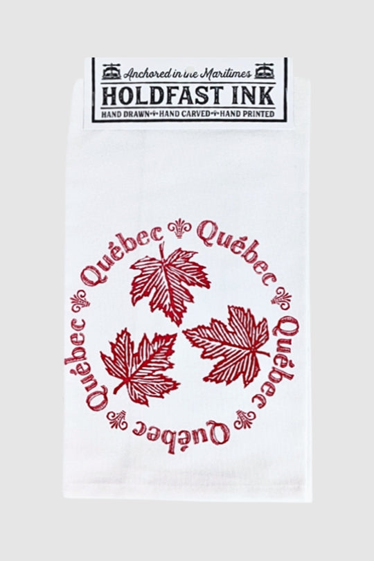 Québec Maple Leaves Trio Tea Towel