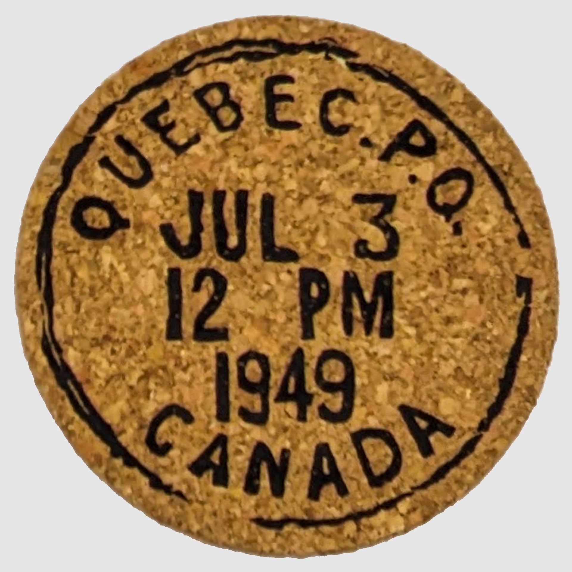 Québec City Vintage Postmark Coasters