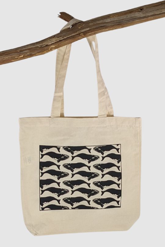 Right Whale Pod Tote Bag