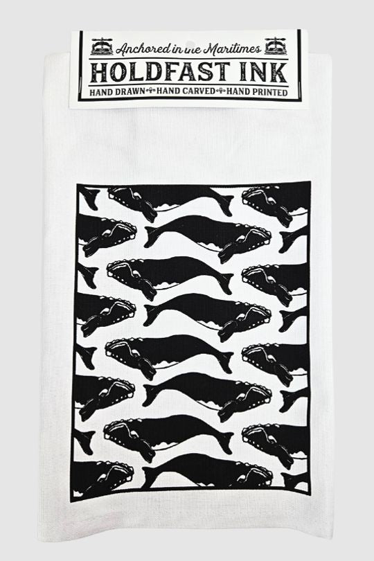 Right Whale Pod Tea Towel