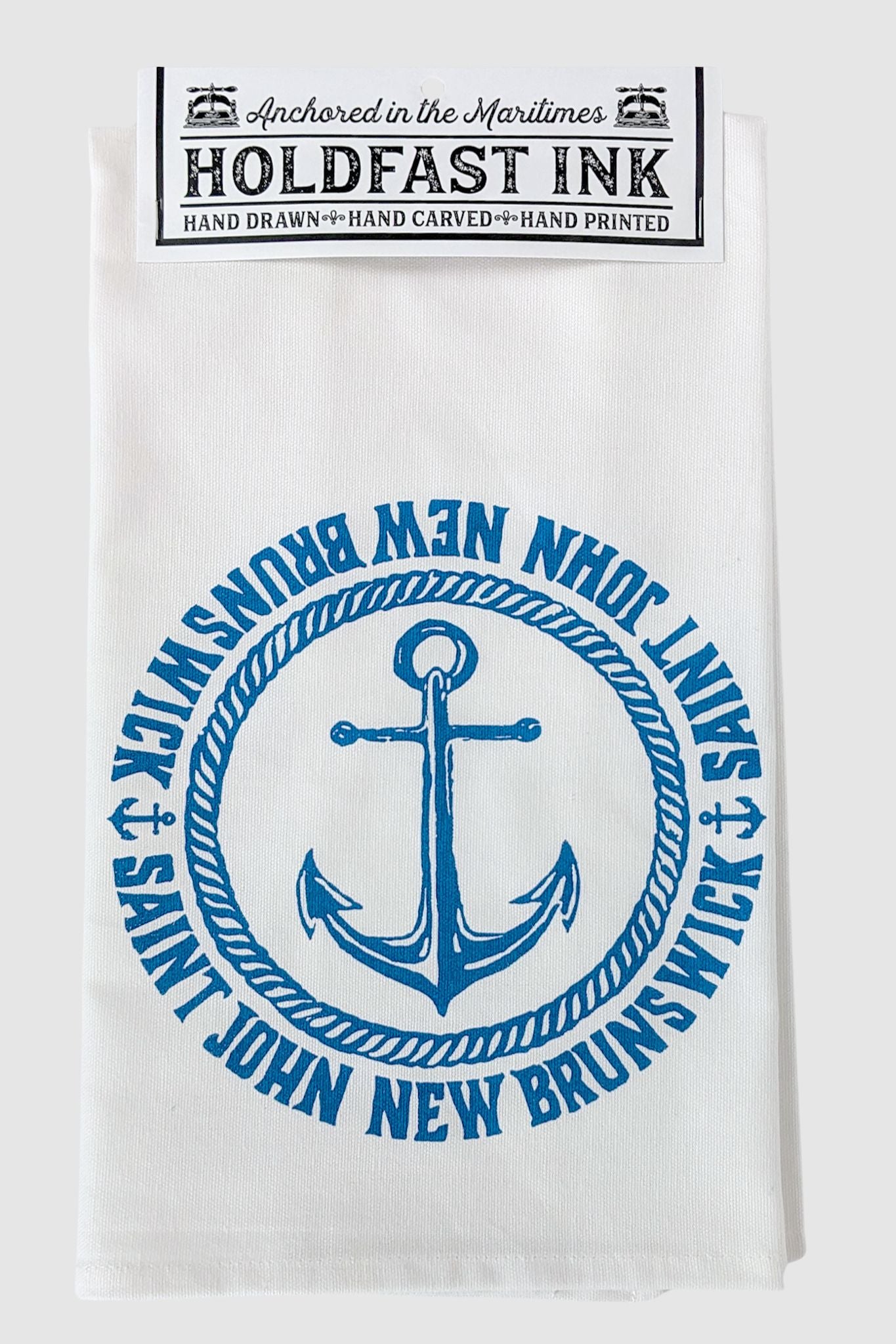 Saint John Rope Anchor Tea Towel